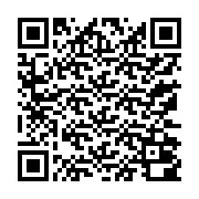 QR код за телефонен номер +13172000068