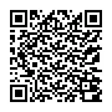 QR код за телефонен номер +13172000080