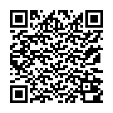 QR код за телефонен номер +13172000081