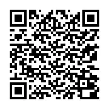 QR код за телефонен номер +13172000082