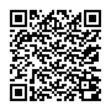 Código QR para número de teléfono +13172000089