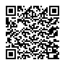 Código QR para número de teléfono +13172000107