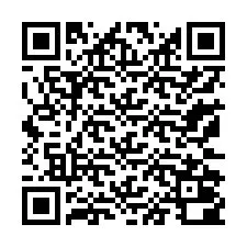 Kod QR dla numeru telefonu +13172000125