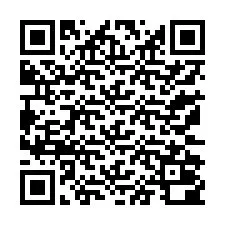 QR код за телефонен номер +13172000134