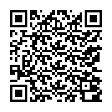 Codice QR per il numero di telefono +13172000136