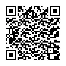 QR-код для номера телефона +13172000205