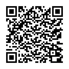 QR код за телефонен номер +13172000206