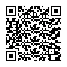 QR-код для номера телефона +13172000233