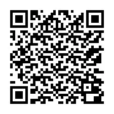 QR-koodi puhelinnumerolle +13172000249