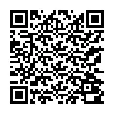 QR-koodi puhelinnumerolle +13172000350