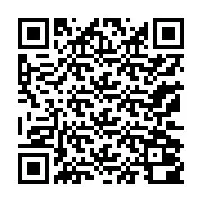 Código QR para número de telefone +13172000355