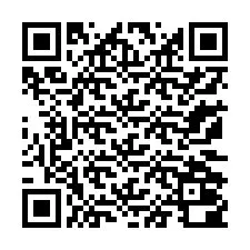 QR код за телефонен номер +13172000385