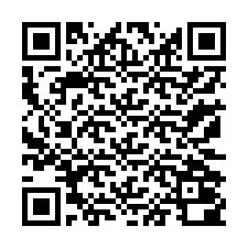 QR kód a telefonszámhoz +13172000391