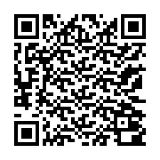 QR kód a telefonszámhoz +13172000395