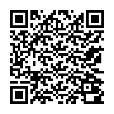 QR код за телефонен номер +13172000397