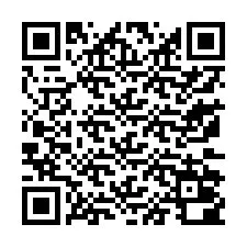 QR-koodi puhelinnumerolle +13172000406