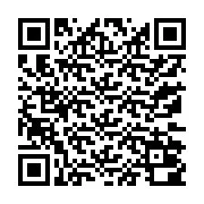 QR код за телефонен номер +13172000408