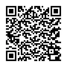 QR код за телефонен номер +13172000432