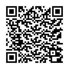 Código QR para número de teléfono +13172000444