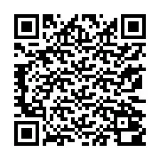 QR код за телефонен номер +13172000682