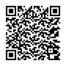 QR код за телефонен номер +13172000683