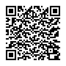 Código QR para número de telefone +13172000684