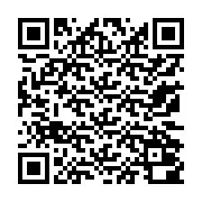 QR kód a telefonszámhoz +13172000687