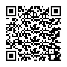 Codice QR per il numero di telefono +13172042276