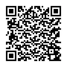 Codice QR per il numero di telefono +13172042662