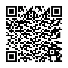 QR-код для номера телефона +13172044382