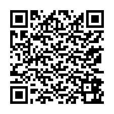 Código QR para número de teléfono +13172862896