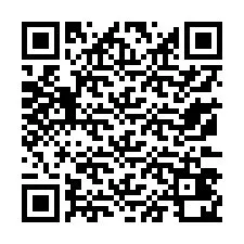 QR Code สำหรับหมายเลขโทรศัพท์ +13173420247