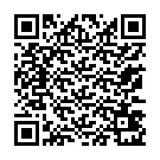 QR-code voor telefoonnummer +13173421557