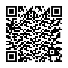 QR-code voor telefoonnummer +13173424474