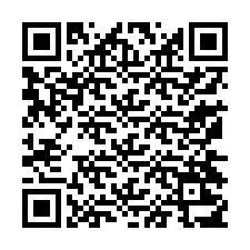 Codice QR per il numero di telefono +13174217666