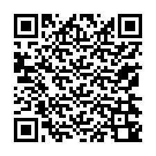 QR код за телефонен номер +13174340023