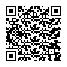 QR-код для номера телефона +13174346789