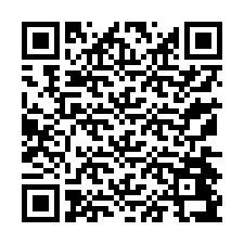 Codice QR per il numero di telefono +13174497350