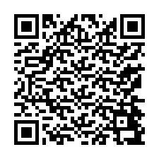 QR-код для номера телефона +13174497476