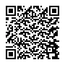 QR-code voor telefoonnummer +13174896322