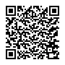 Codice QR per il numero di telefono +13176770754