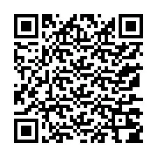 QR код за телефонен номер +13177204044