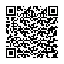 QR код за телефонен номер +13177204052