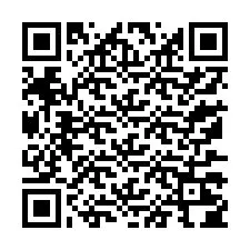 Código QR para número de teléfono +13177204058