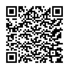 QR код за телефонен номер +13177204095