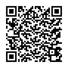 QR-code voor telefoonnummer +13177470062