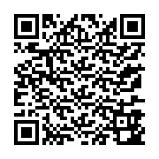 QR-код для номера телефона +13177942004