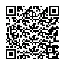 Código QR para número de teléfono +13183672815