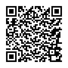 Código QR para número de teléfono +13186070847