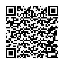 QR-koodi puhelinnumerolle +13187032719